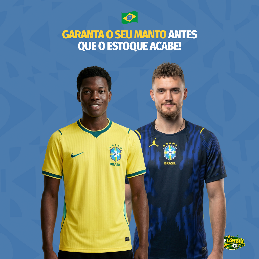 Camiseta da Seleção Brasileira - Copa 2026 [Adulto + Infantil]