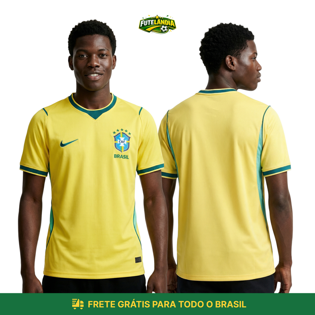 Camiseta da Seleção Brasileira - Copa 2026 [Adulto + Infantil]